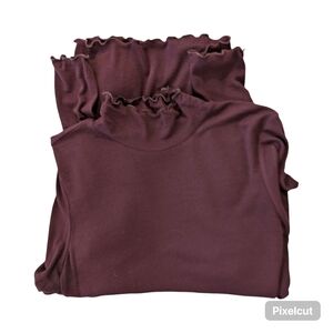 Tahari Lettuce Edge Pullover Dressy Top M